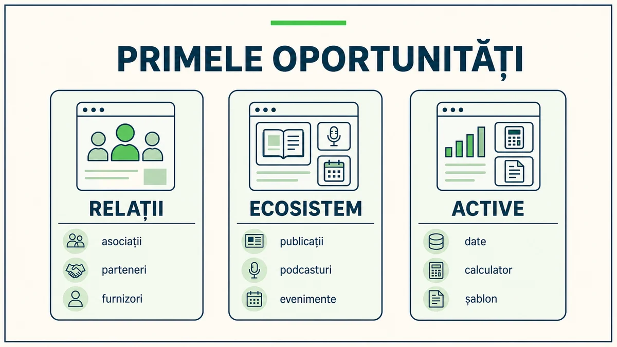 Primele oportunități de backlink din relații ecosistem și active citabile